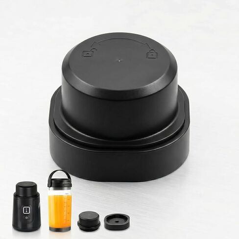 Blade Cover and Vessel Cap for Ninja Blast Portable Blender BC100 & BC151 Series, Food-Grade Leakproof Lid Replacement with Silicone Seal, Portable Travel Blender Accessories, gray (gray) in Saudi Arabia