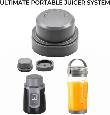 Blade Cover and Vessel Cap for Ninja Blast Portable Blender BC100 & BC151 Series, Food-Grade Leakproof Lid Replacement with Silicone Seal, Portable Travel Blender Accessories, gray (gray) in Saudi Arabia