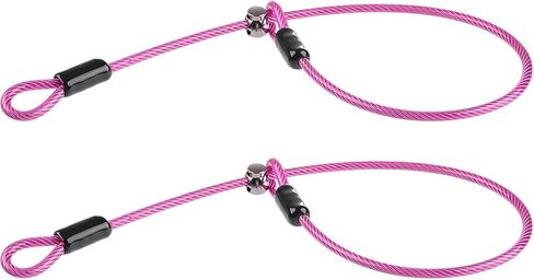 2 Packs Dog Slip Leads Collar for Training - 1.64 FT Steel Wire Collar No-Pull Release Round Lead Collars for Small Medium Dogs - Pink+Pink in Kuwait