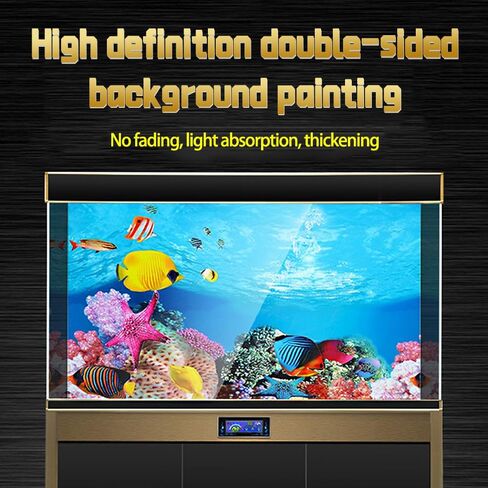 Double Sided Fish Tank Background 12 x 20 Inches for Fish Tanks Aquarium Backgrounds Decorative Poster Paper Sticker Waterproof Fish Tank Wallpaper in Kuwait
