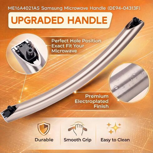 ترقية ME16A4021AS/A2 ME17R7011ES/AC ME16A4021AS/AA مقبض لباب الميكروويف سامسونج، استبدال مقبض الميكروويف De94-04313f لسامسونج in Kuwait