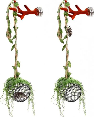 5Pcs Jumping Spider Enclosure Accessories with Hammock, Magnetic Climbing Rope, Resting Ledge Platforms and Feeding Dish Bowl & Hook for Terrarium Habitat (5Pcs Combination Kit) in Kuwait