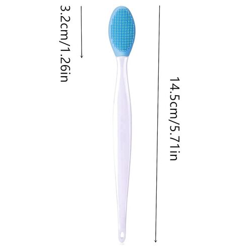 4 Pcs Cat Grooming Brush for Chin Acne & Blackhead Removal | Silicone Double-sided Tool for Acne Treatment, Blue in Kuwait