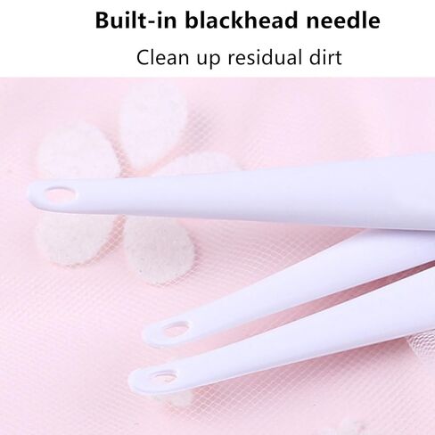 4 Pcs Cat Grooming Brush for Chin Acne & Blackhead Removal | Silicone Double-sided Tool for Acne Treatment, Blue in Kuwait