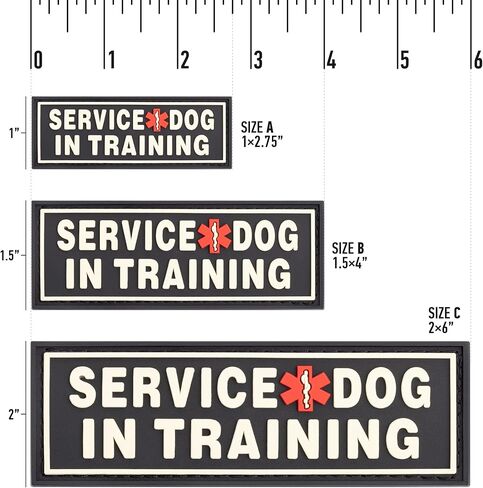 Dogline 3D Rubber Removable Patches for Dog Harness and Vest in Kuwait