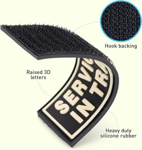 Dogline 3D Rubber Removable Patches for Dog Harness and Vest in Kuwait