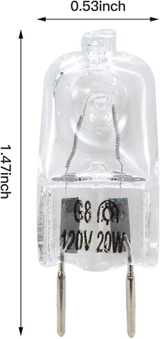 New Version 4pcs Light Bulbs Microwave Oven Light Lamp 120v 20w for GE WB36X10246,Night Light/Stove Light/Surface Light Bulb in Kuwait