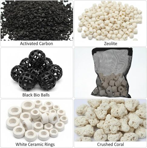 10 Pcs Media Bags for Aquarium with Zipper, 7.8 X 5.9 Inch Fish Tank Fine Mesh Bag for Fish Tank Activated Carbon, Ceramic Rings in Kuwait
