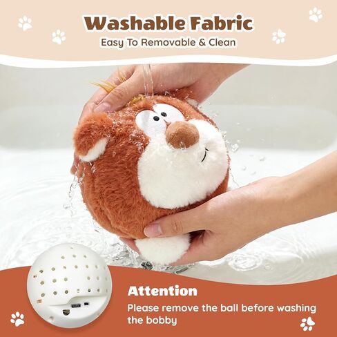 Moving Dog Toys, Interactive Dog Toys to Keep Them Busy, Jumping Squeaky Plush Chew Toys for Small/Medium/Large Dogs, USB Rechargeable in Saudi Arabia