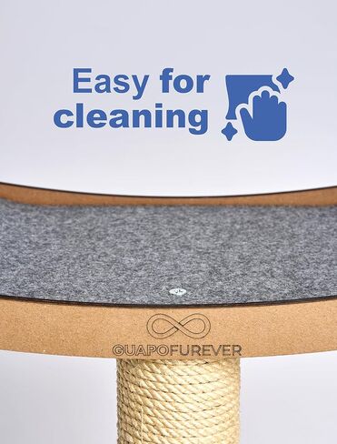 Cat Scratching Post with Perch for Large Cats – Modern Hammock Window Bed, Strong Suction Cups, Durable Eco, Space Saving Furniture for Indoor Cats in Kuwait