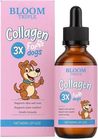Bloom Triple Collagen for Dogs, Supports Joint Relief & Healthy Skin Coat, Gut Health, Collagen Supplement, 2 fl.oz in Kuwait