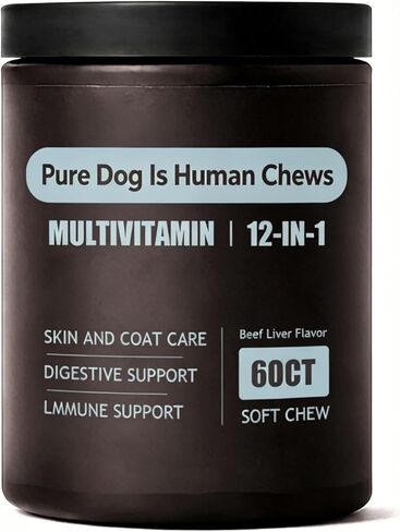 Pure Dog Is Human Chews，Dog is Human multivitamin Itch Relief，60Pcs in Kuwait