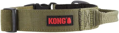 KONG Ultra Durable Padded Comfort Handle Dog Collar (Large, Green) in Kuwait