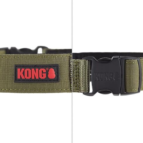 KONG Ultra Durable Padded Comfort Handle Dog Collar (Large, Green) in Kuwait