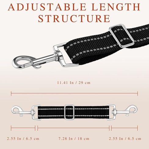 Dual-Clasp Dog Collar Safety Connector, No-Pull Harness-to-Collar Clip, Pet Extension Leash for Training & Walking in Kuwait