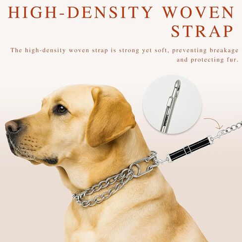 Dual-Clasp Dog Collar Safety Connector, No-Pull Harness-to-Collar Clip, Pet Extension Leash for Training & Walking in Kuwait