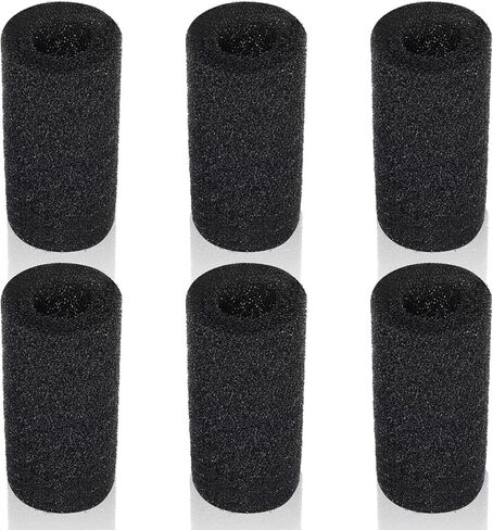 6-Pack Pre-Filter Sponge for Aquarium Shrimp Fry Fish Tank Filter 0.8" Intake, Aquarium Pre Filter Sponge, High-Porosity Foam Roll Replacement Foam Cover, Easy to Clean in Kuwait