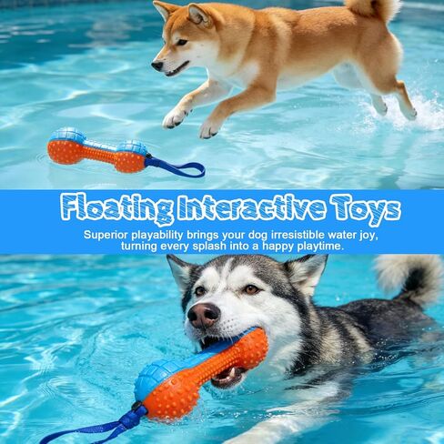 EXPAWLORER Floating Dog Water Pool Toys - 4 Pack Interactive Water Retrieving Fetch Speaky Chew Toy for Small Medium Large Dogs, Durable Dog Chew Toys for Summer Essentials Outdoor Beach Yard in Kuwait