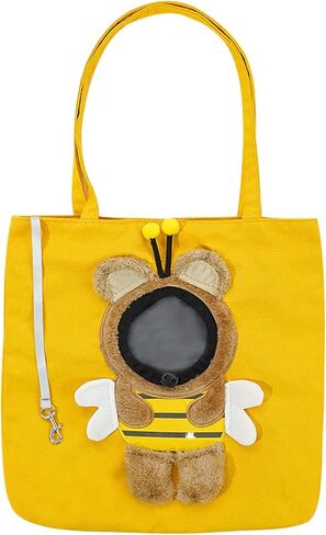 Pet Carrier for Dogs - Cartoon Pet Carrier Bag - Puppy Outgoing Shoulder Purse,for Travel Hiking Airplane Camping Indoor Winter Commuting in Kuwait
