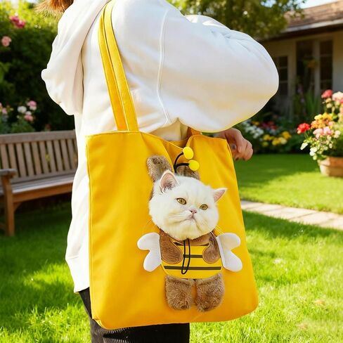 Pet Carrier for Dogs - Cartoon Pet Carrier Bag - Puppy Outgoing Shoulder Purse,for Travel Hiking Airplane Camping Indoor Winter Commuting in Kuwait