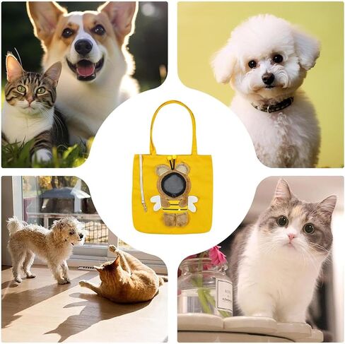 Pet Carrier for Dogs - Cartoon Pet Carrier Bag - Puppy Outgoing Shoulder Purse,for Travel Hiking Airplane Camping Indoor Winter Commuting in Kuwait