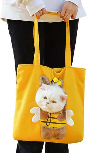 Pet Carrier for Dogs - Cartoon Pet Carrier Bag - Puppy Outgoing Shoulder Purse,for Travel Hiking Airplane Camping Indoor Winter Commuting in Kuwait