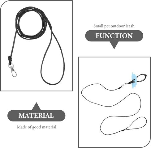 Tofficu Adjustable Blue Reptile Traction Rope and Lizard Harness Leash Set for Small Bearded Dragons Outdoor Walking Pet Supplies in Kuwait