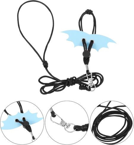 Tofficu Adjustable Blue Reptile Traction Rope and Lizard Harness Leash Set for Small Bearded Dragons Outdoor Walking Pet Supplies in Kuwait