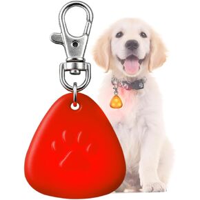 QUELIEN LED Dog Collar Light, Clip-On Dog Safety Light for Night Walking, High Visibility Light Up Dog Collar Accessory for Summer Camping & Hiking, Lightweight for All Pets, Red in Kuwait