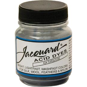 Jacquard Acid Dye for Wool, Silk and Other Protein Fibers, 1/2 Ounce Jar, Concentrated Powder, Turquoise 624 in Saudi Arabia