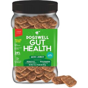 Dogswell القناة الهضمية الصحية لحم الضأن ميني متشنج الكلب يعامل، 16 أوقية. جرة in Kuwait