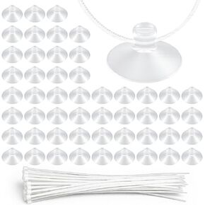 50 Pcs Suction Cup Clips,25mm Aquarium Suction Cups for Tubing,Aquarium Suctions Cup Clips and 50 PCS Adjustable for Air Tubes, Moss, Fish and Shrimp Nests, Plants in Saudi Arabia