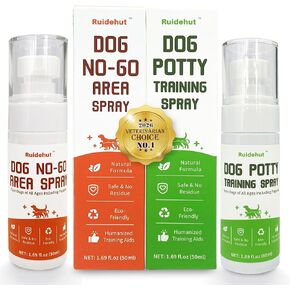 Dog Potty Training Spray & NO-GO Area Spray, Safe & Effective Puppy Pee Spray, Helps Train Puppies & Dogs Where to Potty, Indoor and Outdoor House Training Tool, 1.69 Fl Oz Each in Saudi Arabia
