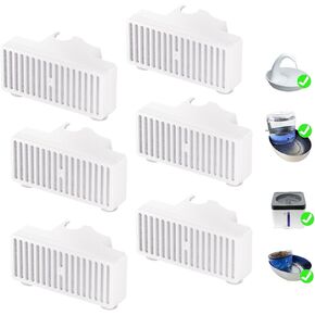 6-Pack T-Shaped Pet Fountain Filter, 3-Layer Carbon Replacement Filter Compatible with Pioneer Swan Serene Mini Vortex Food & Water Station Fountain for Cat Dog Drinking Water in Kuwait