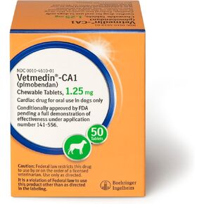 VETMEDIN®-CA1 (البيموبيندان) أقراص قابلة للمضغ للكلاب، 1.25 مجم، 50 قيراط in Kuwait