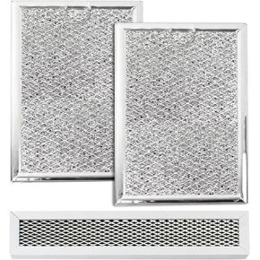 3Pcs Microwave Filter Set,Microwave Grease and Charcoal Filter Set,Compatible with GE PVM9005SJ1SS PVM9005SJ2SS PVM9005SJ3SS PVM9005SJ4SS PVM9005SJ5SS in Saudi Arabia
