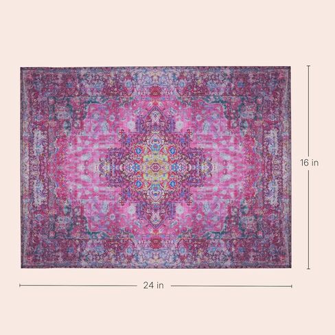 Lovewag Pets Reusable 2-Pack Small Animal Pet Bedding Mats - 16" x 24" Inch Hamster Bedding - Machine Washable Guinea Pig Cage Liners-Guinea Pigs,Rabbits & Ferrets Waterproof Pee Pad (Mystic Fuchsia) in Saudi Arabia