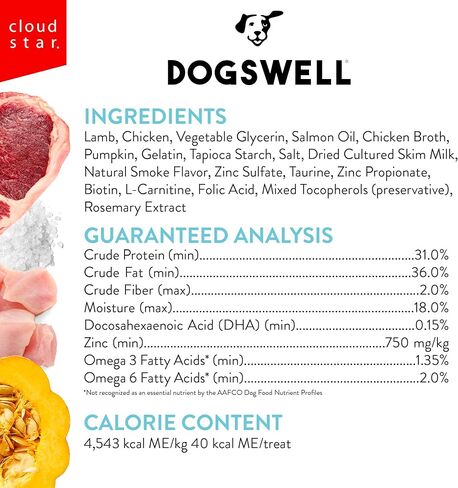 Dogswell Lifestage Puppy Treats شرائح صغيرة ناعمة من لحم الضأن، 4 أونصة in Kuwait