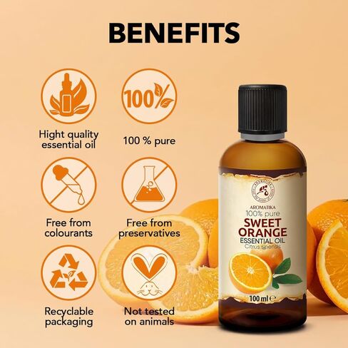 زيت البرتقال العطري 1.0 أونصة سائلة (30 مل) - الحمضيات الصينية - البرازيل - نقي 100% - لنوم جيد - الجمال - الاستحمام - العناية بالجسم - العافية - مستحضرات التجميل - الاسترخاء - المنتجع الصحي - عطر الغرفة in Kuwait