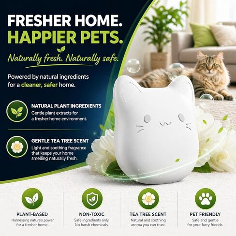 ProGuard® 6PCS Pets Deodorizing Pods for Cumrige Self Cleaning Litter Box, Odor Remover for Fumoi Automatic Cat Litter Box, Camellia Flower Scented, Long-Lasting Fragrance, Keep Home Fresh in Kuwait