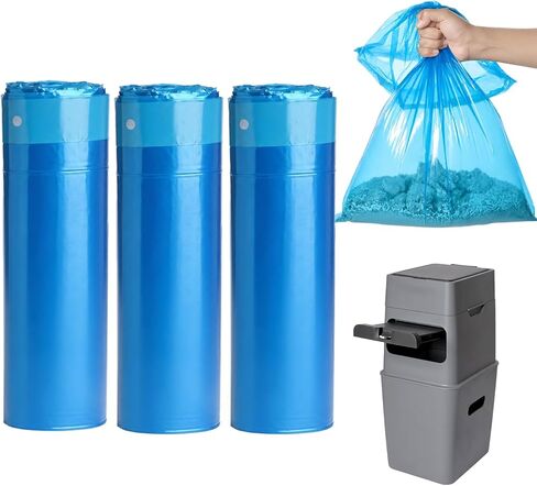 51 عبوة من أكياس إعادة التعبئة مقاس XXL، متوافقة مع صندوق فضلات القطط Neakasa PooGuard & GKJ، أكياس فضلات منفصلة مسبقًا، شديدة التحمل، مضادة للتسرب، أكياس قمامة سميكة برباط، 14.5 بوصة × 24 بوصة in Kuwait
