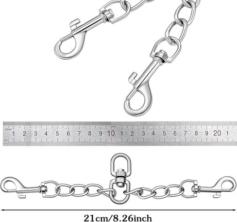Prong Collar Safety Clip, Safety Clip for Dog Collar, Dual Clasp Pet Leash Backup, Collars Harness Connector for Medium Large Breeds in Kuwait