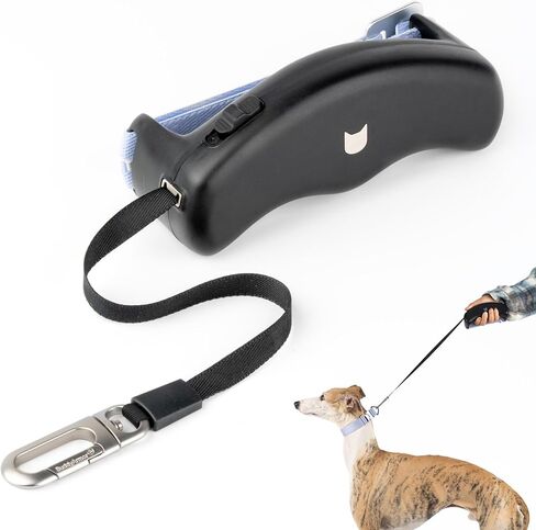 Retractable Dog Leash 5.6 ft Adjustable Soft Hands Free Dog Walking Lead, One-Handed Quick Brake Retractable Leash for Small Medium Dogs Up to 33 lbs, Tangle Free (Ivory White) in Saudi Arabia