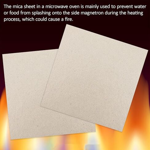 4 Pieces Microwave Waveguide Cover Small Microwave Cover Mica Sheets for Microwaves Oven Repairing Part, Microwaves Accessories for Cooking Free Cutting According to The Required Size, 130x130mm in Kuwait