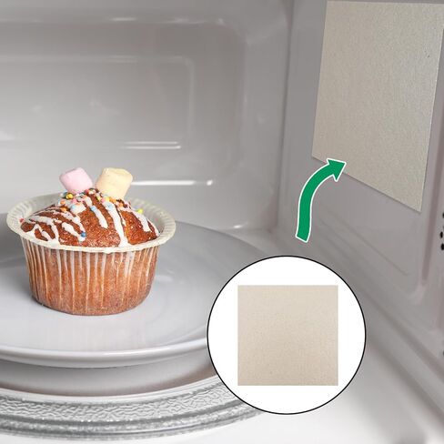 4 Pieces Microwave Waveguide Cover Small Microwave Cover Mica Sheets for Microwaves Oven Repairing Part, Microwaves Accessories for Cooking Free Cutting According to The Required Size, 130x130mm in Kuwait