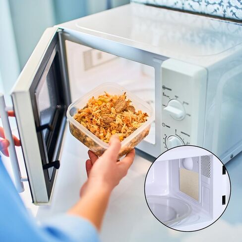 4 Pieces Microwave Waveguide Cover Small Microwave Cover Mica Sheets for Microwaves Oven Repairing Part, Microwaves Accessories for Cooking Free Cutting According to The Required Size, 130x130mm in Kuwait