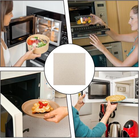 4 Pieces Microwave Waveguide Cover Small Microwave Cover Mica Sheets for Microwaves Oven Repairing Part, Microwaves Accessories for Cooking Free Cutting According to The Required Size, 130x130mm in Kuwait