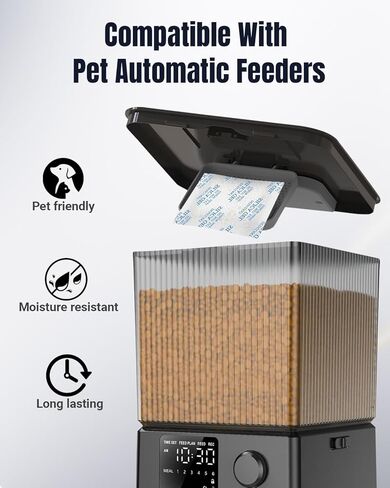 16pcs Pet Food Desiccant Bag Compatible with Oneisall Automatic Cat Feeder, Desiccant Packs Replacement with Color Indicating for Automatic Pet Feeder, Keep Cat Dog Food Dry and Fresh in Kuwait