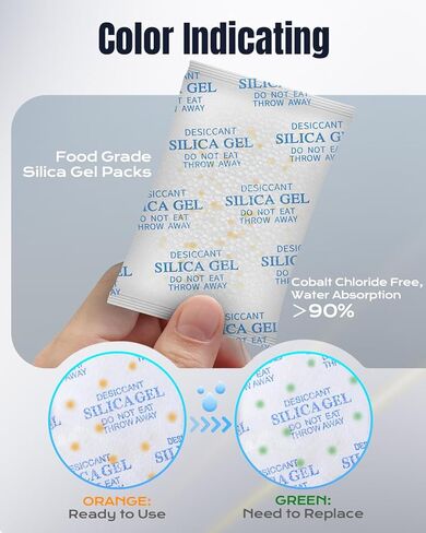 16pcs Pet Food Desiccant Bag Compatible with Oneisall Automatic Cat Feeder, Desiccant Packs Replacement with Color Indicating for Automatic Pet Feeder, Keep Cat Dog Food Dry and Fresh in Kuwait