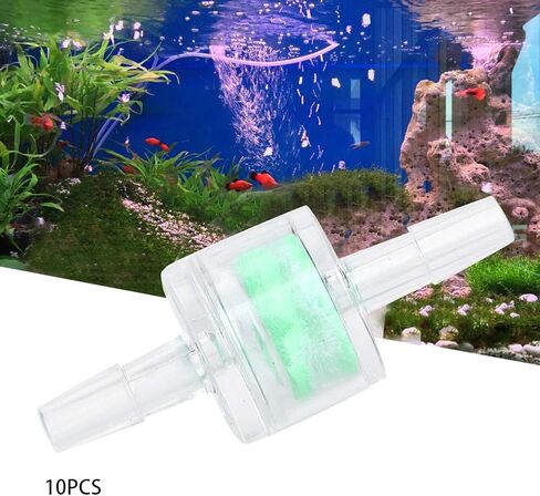 GLOGLOW 10PCS Aquarium Hose Filters, Small Fish Tank Silicone Tube Filter External Connector Filtration Supplies(4mm) in Kuwait